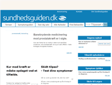 Tablet Screenshot of beta2.sundhedsguiden.dk